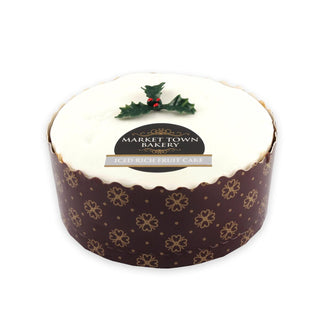 Small Round Iced Xmas cake