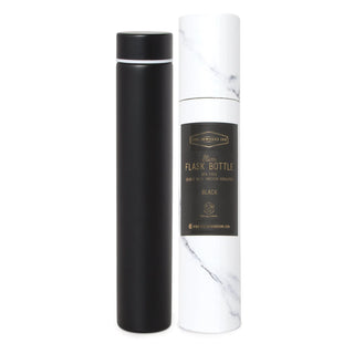 Slim Flask Bottle In Tube - Black