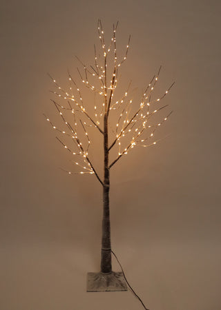 Lit Warm White Snow Tree 120cm
