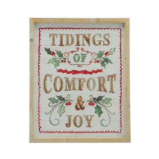 Tidings of Comfort & Joy Wooden Sign