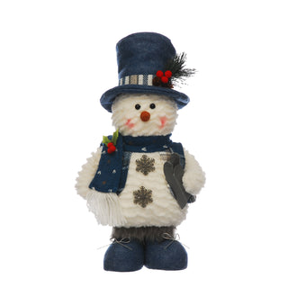 Snowman Carrying a Sleigh Decoration