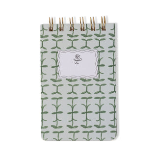 Tulip Twin Wire Notepad Green Vine