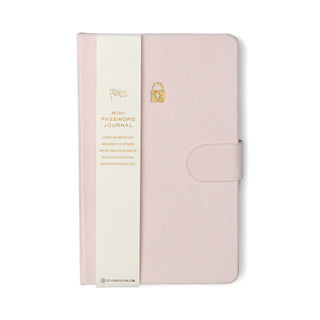 Mini Password Journal with Lock Logo
