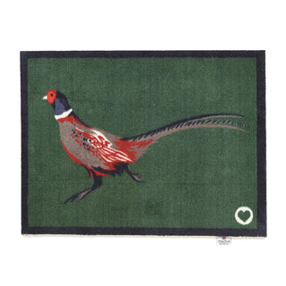 Green Pheasant Door Mat