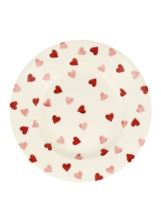 Pink Hearts 10 1/2 Inch Plate