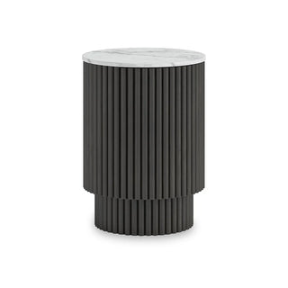 Milo Fluted Side Table with Door