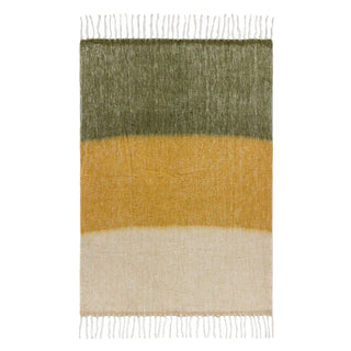 Rawton Ombre Throw Natural/Moss