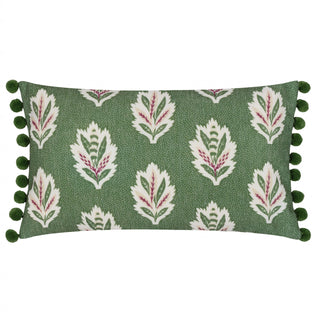 Sessile Leaf Printed Cushion Leaf Green