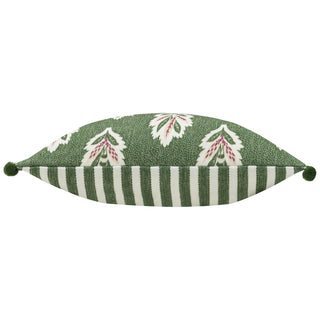 Sessile Leaf Printed Cushion Leaf Green