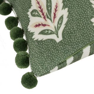 Sessile Leaf Printed Cushion Leaf Green