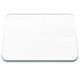 White Textured Glass Large Worktop Protector