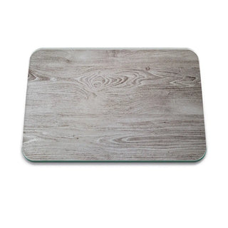 Grey Oak Medium Glass Worktop Protector Smooth