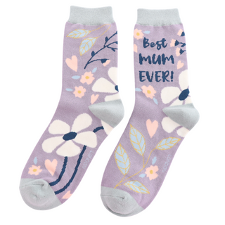 Best Mum Ever Lavender Socks