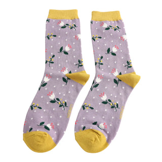 Buds & Berries Socks Lavender