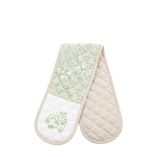 Sage Floral Oven Glove