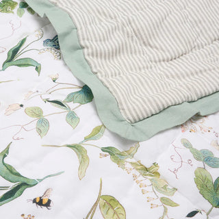 Wild Floral Quilted Throw