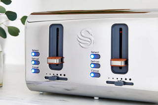 Nordic White 4 Slice Toaster