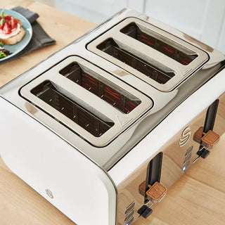 Nordic White 4 Slice Toaster