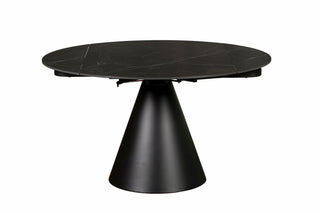 Sintered Stone Dining 85cm-135cm Extending Dining Table (Black)