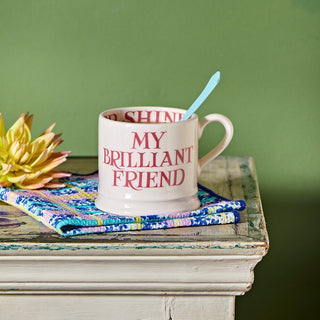 Pink Toast My Brilliant Friend Small Mug