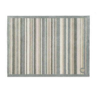 Sage Stripe Washable Doormat