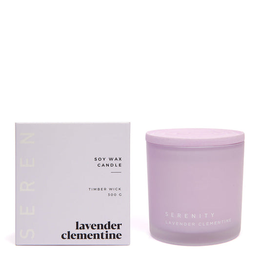 Coloured Core Lavender Clementine Candle