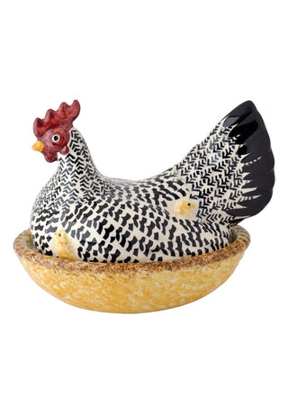 Silver Large Hen On Nest Boxed