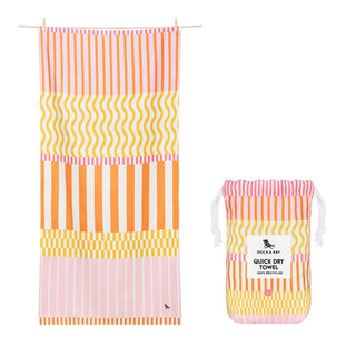 Lemonade Waves Quick Dry Towel Large