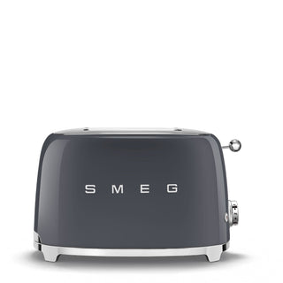 50's Style 2 Slice Toaster Gloss Slate Grey