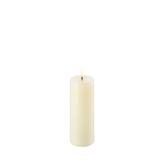 Uyuni Led Classic Pillar Candle Ivory 5.8 x 15cm
