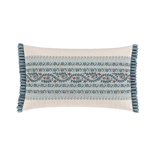 Opulent Stripe Cushion Red/Teal