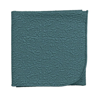 Botanical Harmony Throw, Teal/Claret