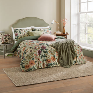 Wallflower Super King Duvet Set Caldaon Green
