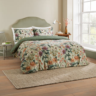 Wallflower Super King Duvet Set Caldaon Green