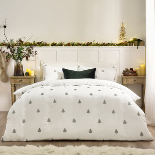 Winter Forest Single Duvet Set White/Green