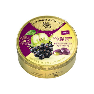 Blackcurrant & Apple Double Fruit Drops 175g