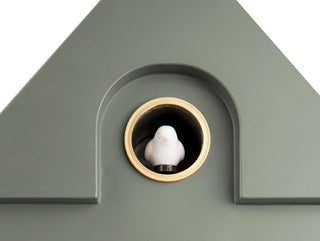 Modern Cuckoo Wall Clock Jungle Green