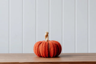 Burnt Orange Wool Pumpkin