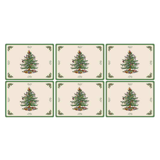 Christmas Tree Placemats S/6