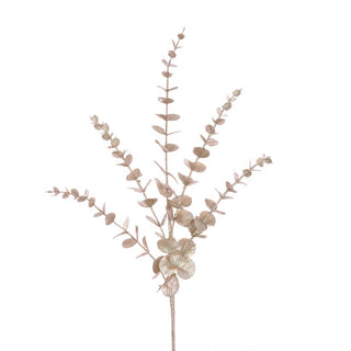 Metallic Eucalyptus Spray Champagne 60cm