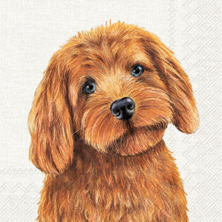 Farm Dog Cream Napkins