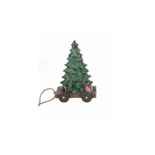 Vintage Style Tree Pull-A-Long Toy Ornament