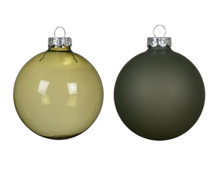 Rosemary Green Bauble Mix S/4