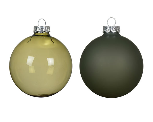 Rosemary Green Bauble Mix S/4