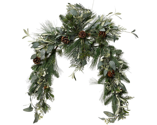 Eucalyptus, Pinecones & Berries Mix Garland 1.2m