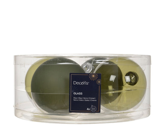 Rosemary Green Bauble Mix S/4