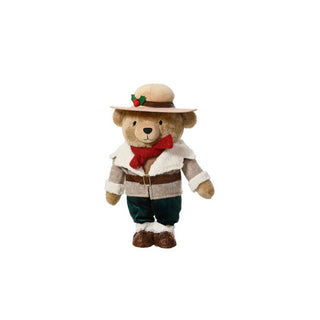 Bear with Cream Hat Christmas Decoration