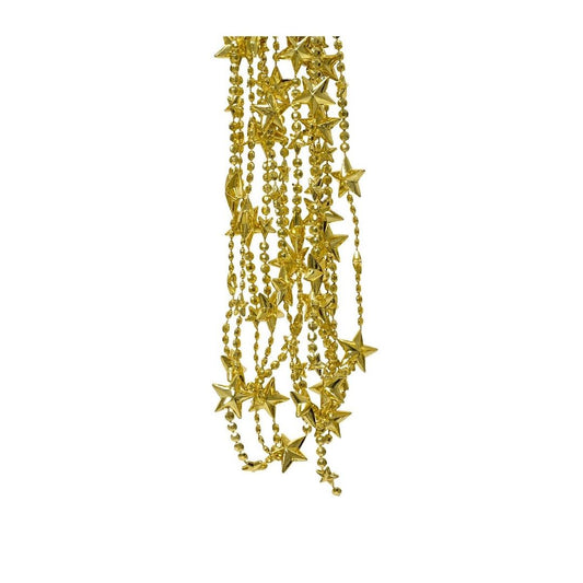 Bead & Star Beaded Garland Gold