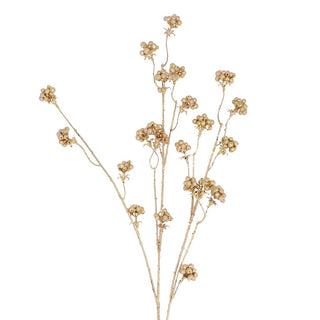 Matt Gold Sparkles Mini Berry Branch