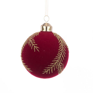 Glass Haley Red Bauble